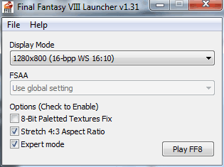 FF8 Launcher Setup