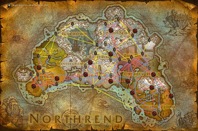 Northrend Flight Paths